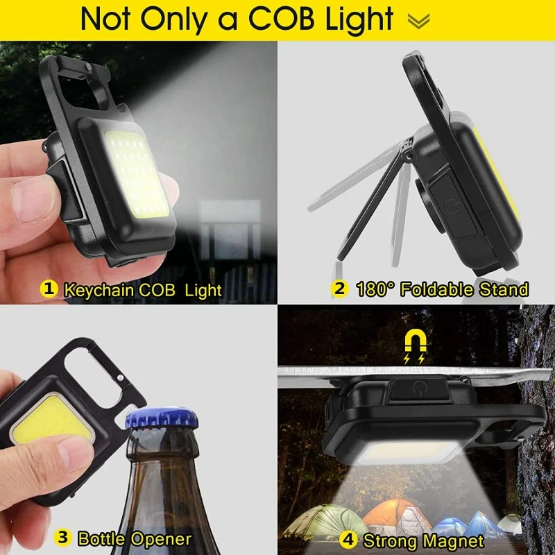cob mini rechargeable work light solar light manufacturer sinostar 7