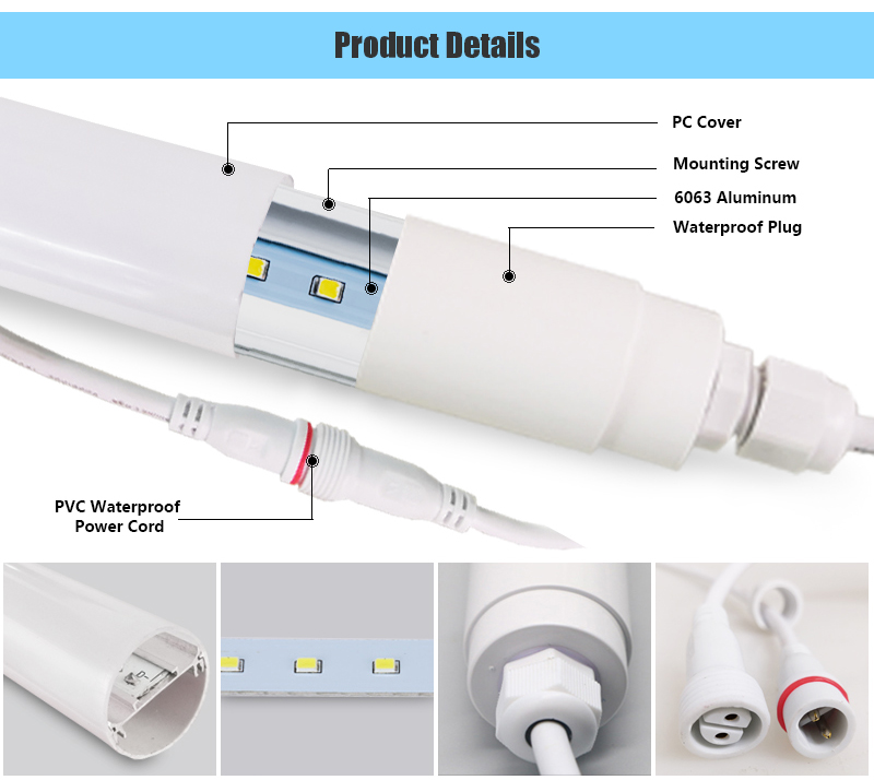 Waterproof IP65 LED Tube Lights solar light manufacturer sinostar lighting 2